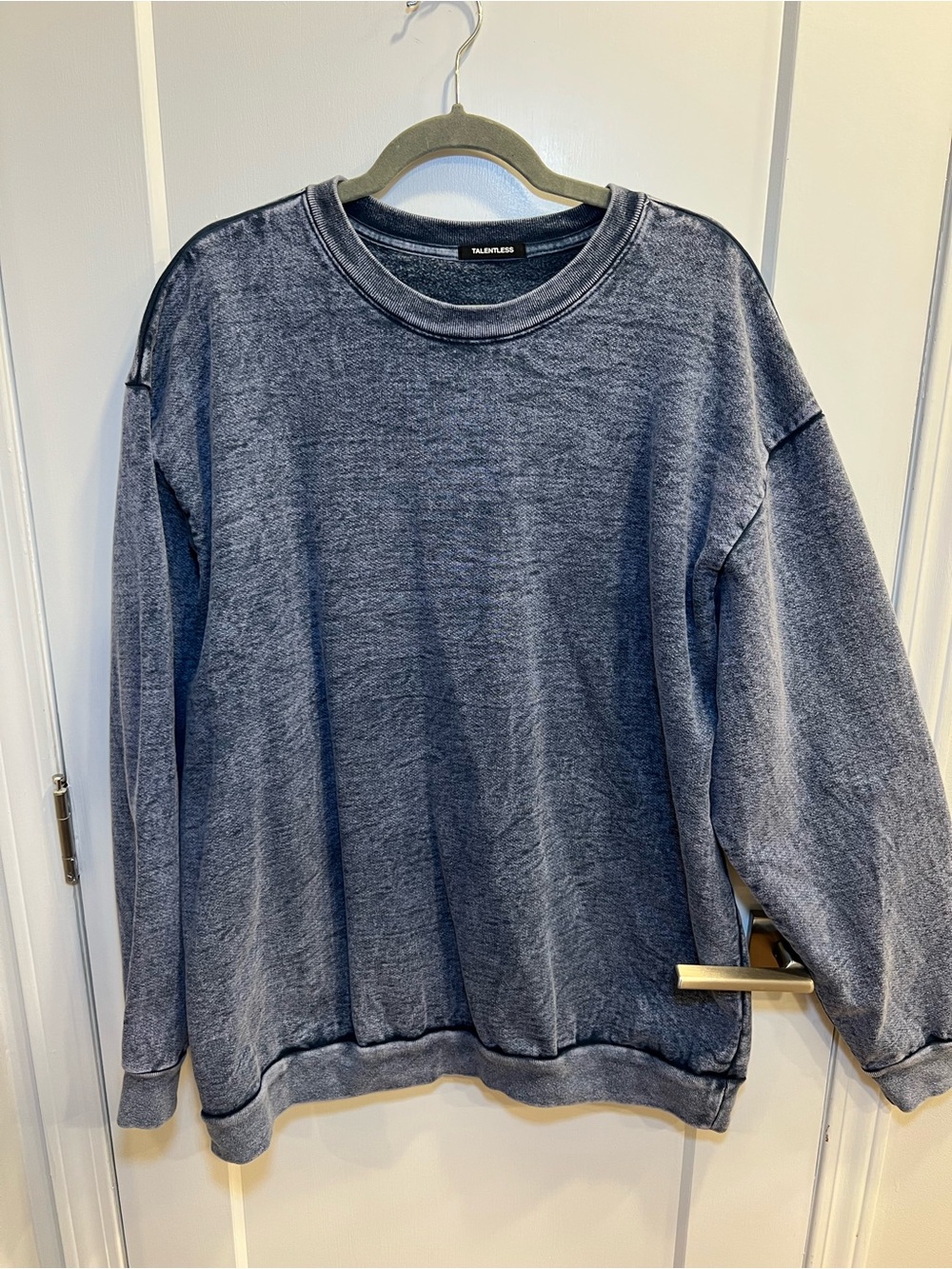 TALENTLESS Heathered Indigo Pullover